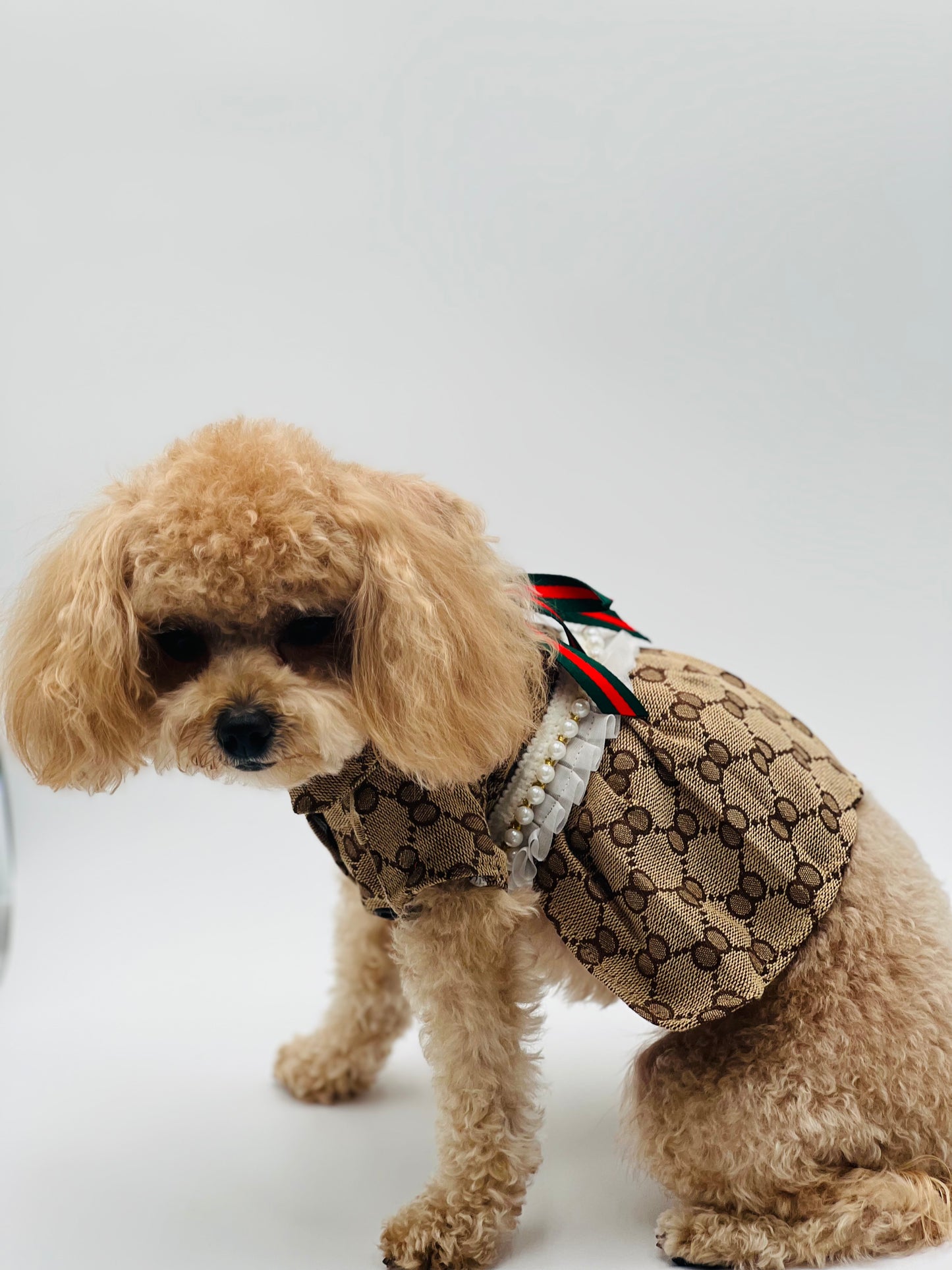 Designer Brown Heathered Dress